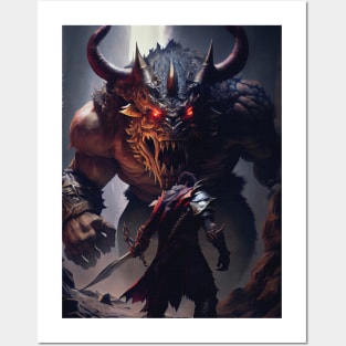 Dark Fantasy Giant Monster Posters and Art